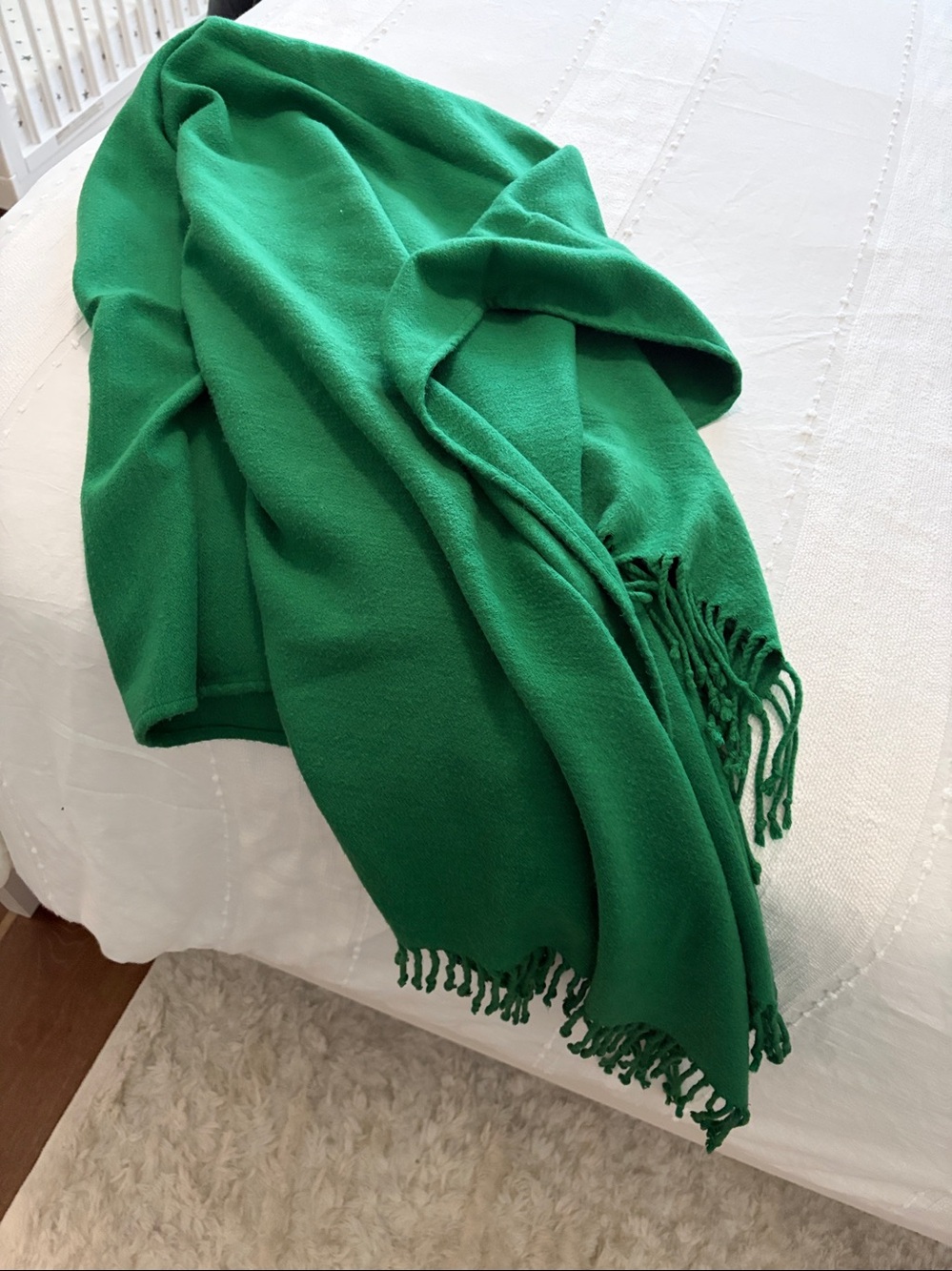 Pottery Barn Green throw blanket - Picture 6 of 13